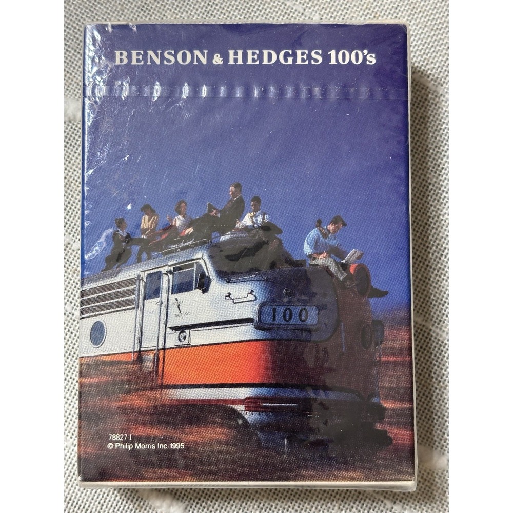 Vintage Benson & Hedges 100's Playing Cards 1995 Train New & Sealed